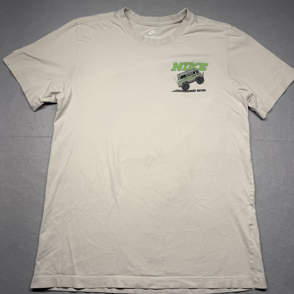 The Nike Tee Sole Rally 500 T Shirt Bone/Green Size Small